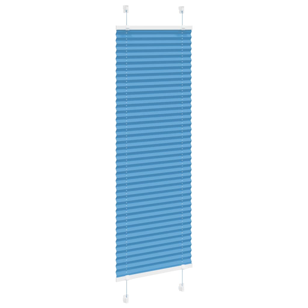Vidaxl plissé rolgordijn 40x100 cm stofbreedte 39,4 cm polyester blauw