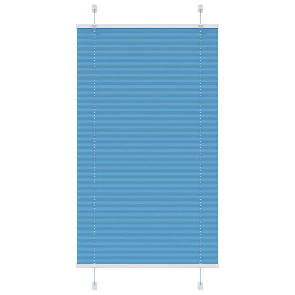 Vidaxl plissé rolgordijn 70x100 cm stofbreedte 69,4 cm polyester blauw