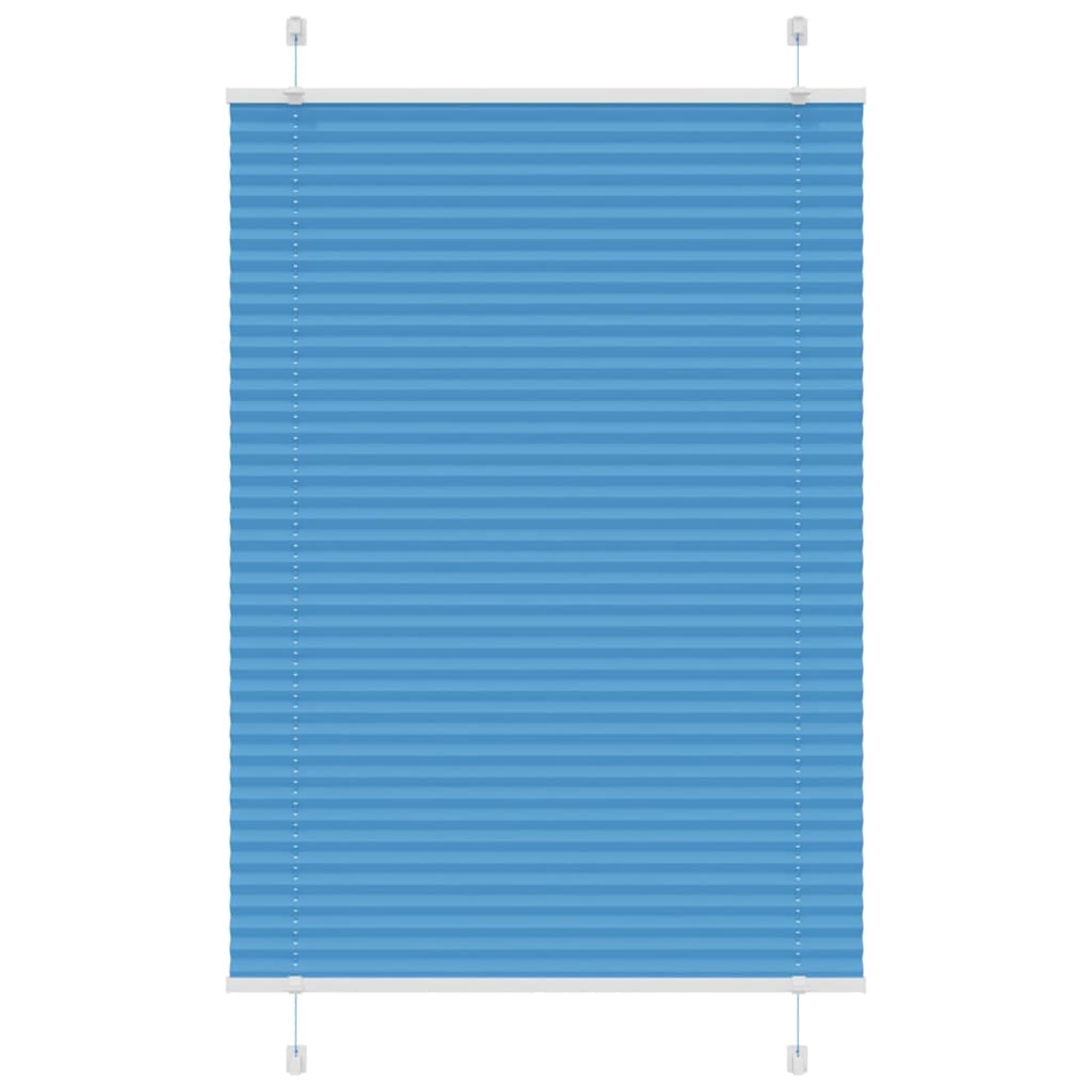 Vidaxl plissé rolgordijn 85x100 cm stofbreedte 84,4 cm polyester blauw