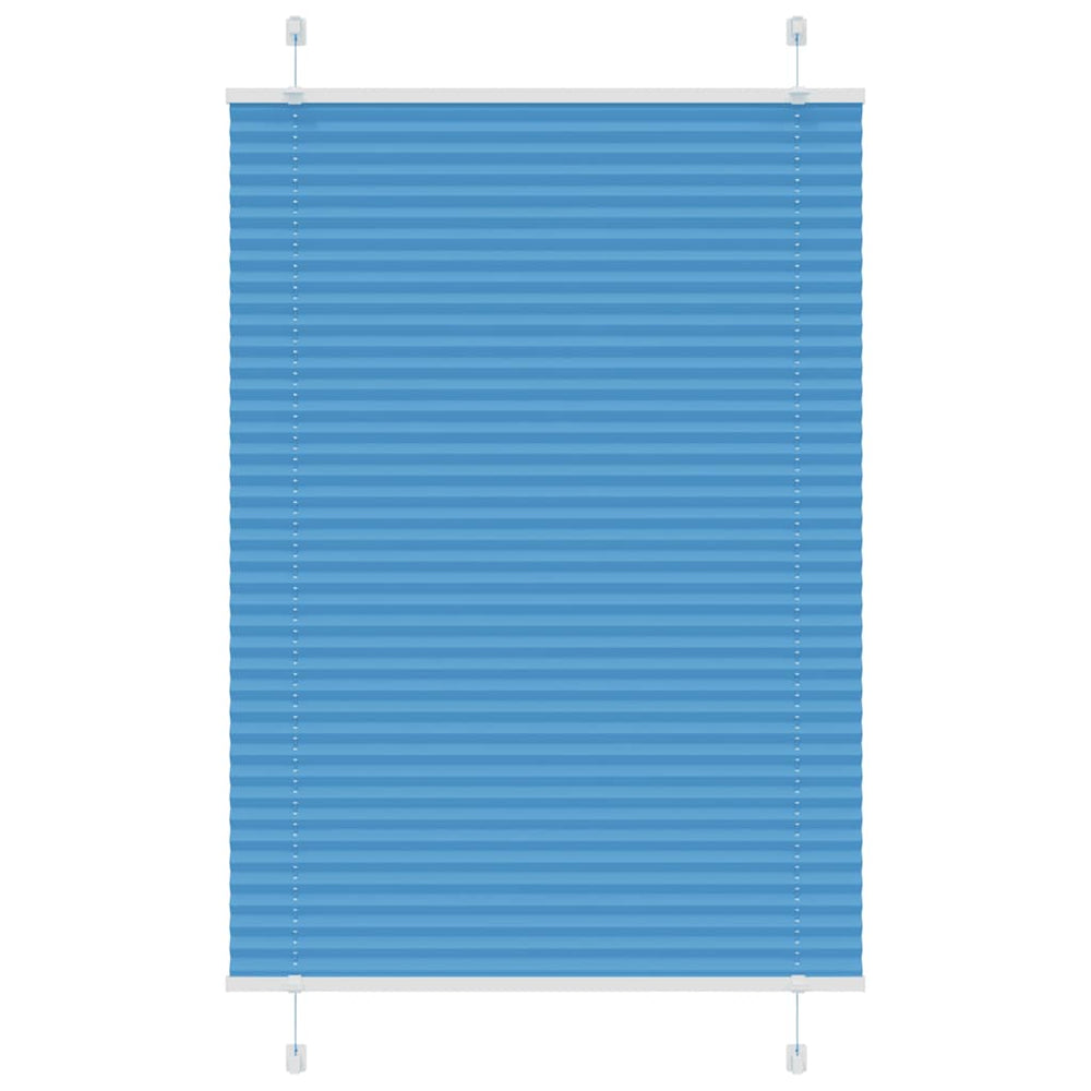 Vidaxl plissé rolgordijn 90x100 cm stofbreedte 89,4 cm polyester blauw