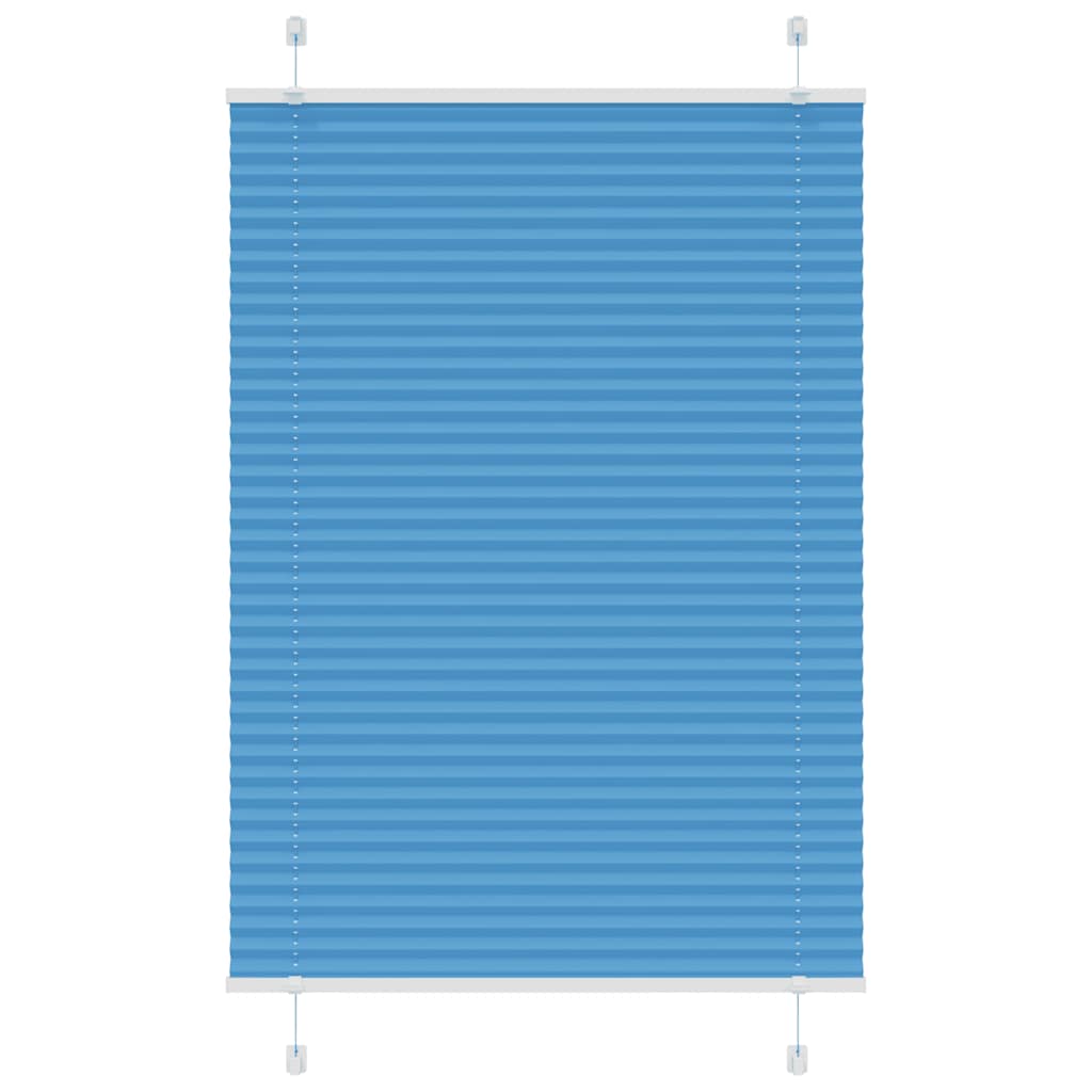 Vidaxl plissé rolgordijn 90x100 cm stofbreedte 89,4 cm polyester blauw