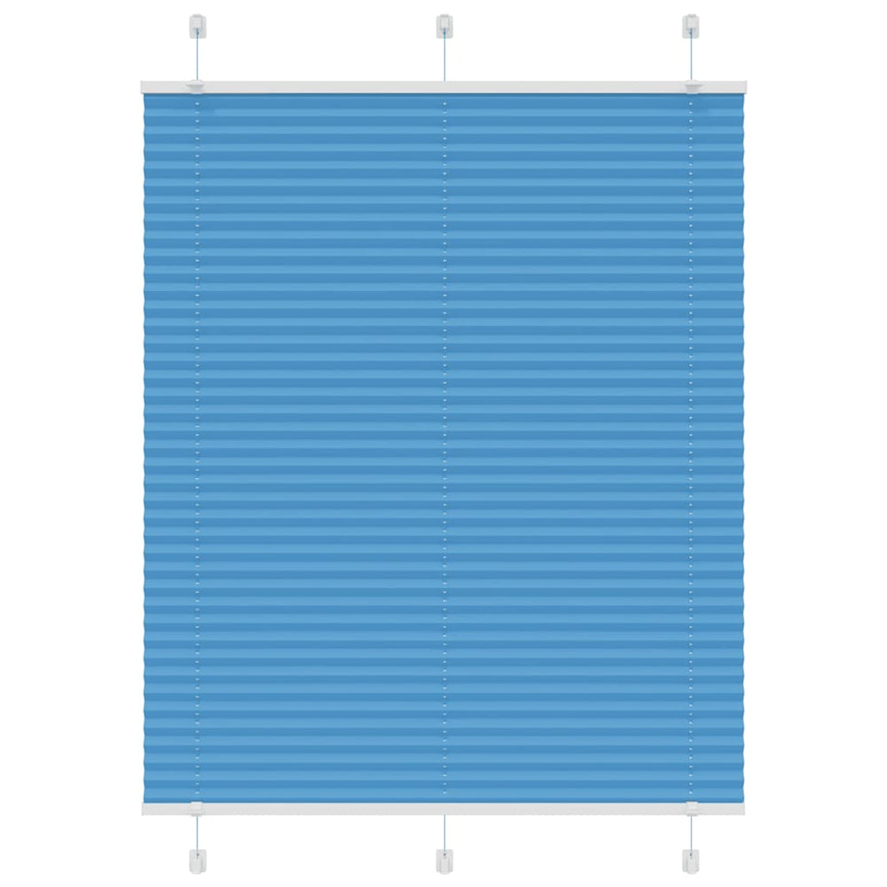 Vidaxl plissé rolgordijn 105x100cm stofbreedte 104,4cm polyester blauw