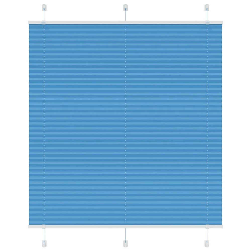 Vidaxl plissé rolgordijn 120x100cm stofbreedte 119,4cm polyester blauw
