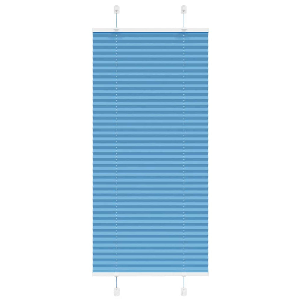 Vidaxl plissé rolgordijn 55x150 cm stofbreedte 54,4 cm polyester blauw
