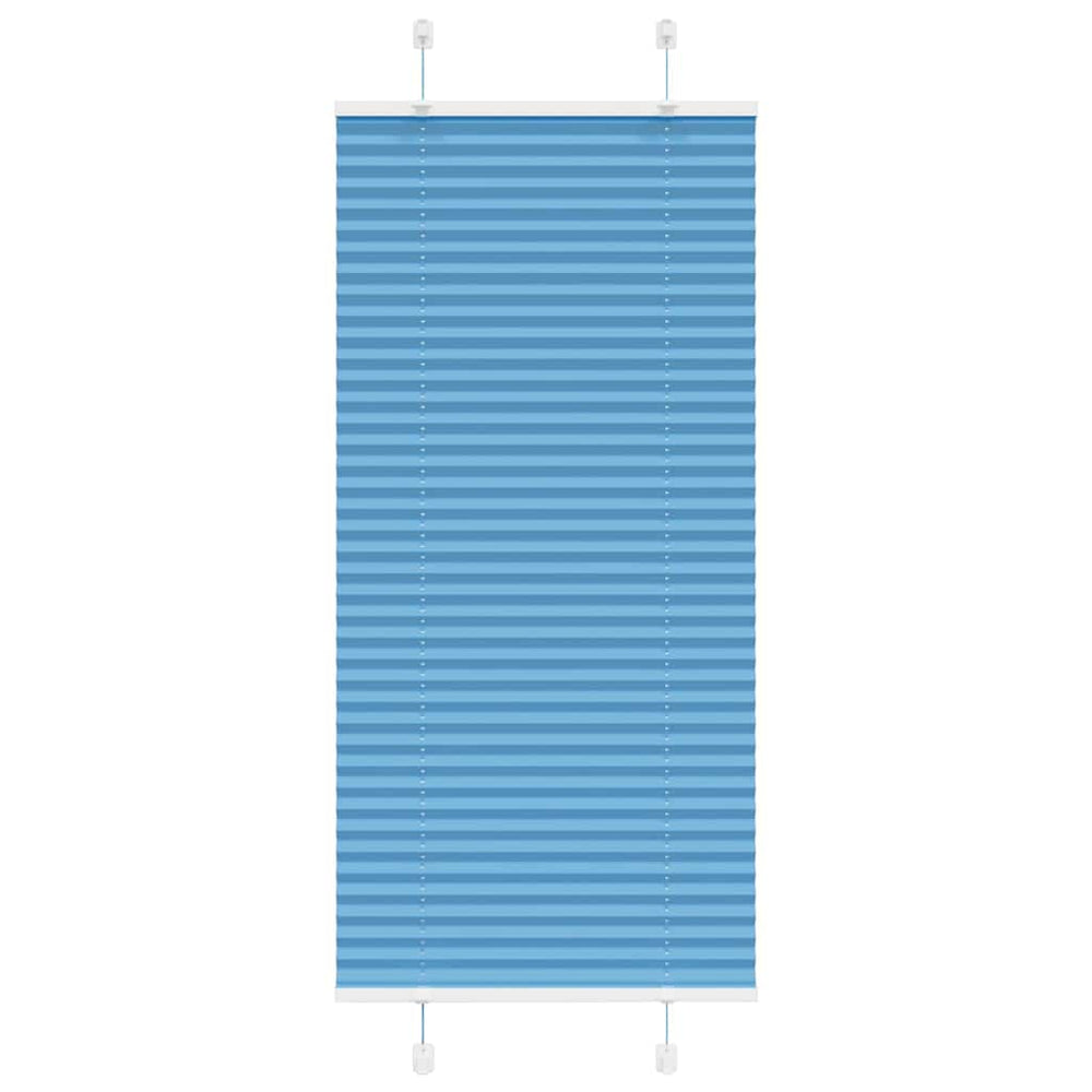 Vidaxl plissé rolgordijn 65x150 cm stofbreedte 64,4 cm polyester blauw