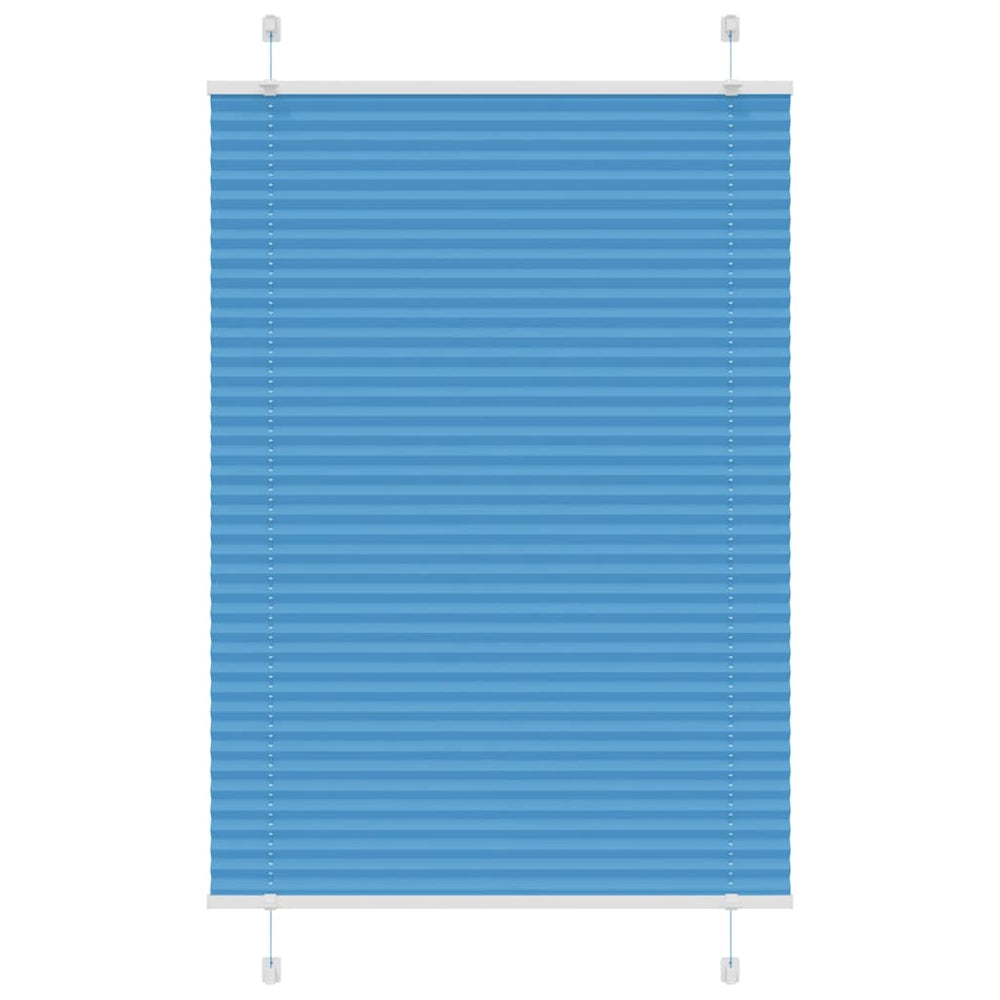 Vidaxl plissé rolgordijn 90x150 cm stofbreedte 89,4 cm polyester blauw