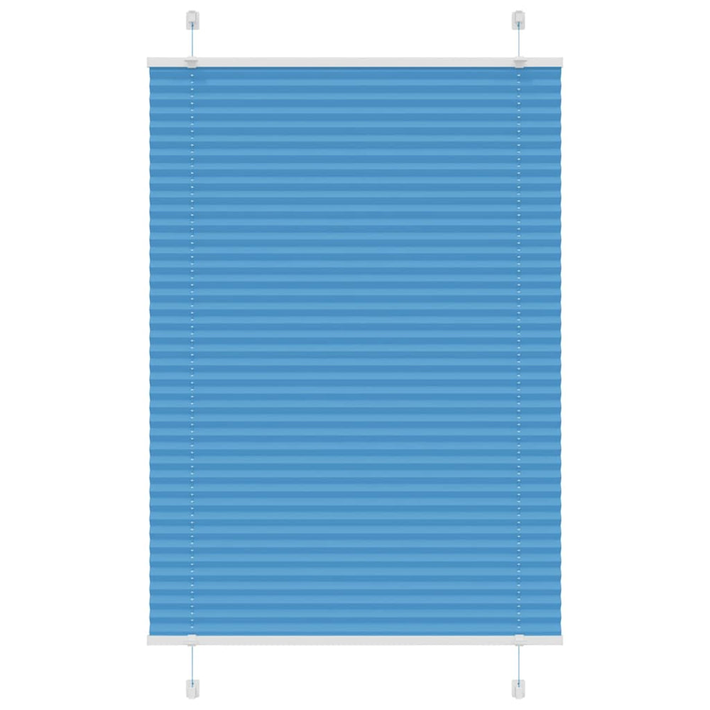 Vidaxl plissé rolgordijn 100x150 cm stofbreedte 99,4cm polyester blauw