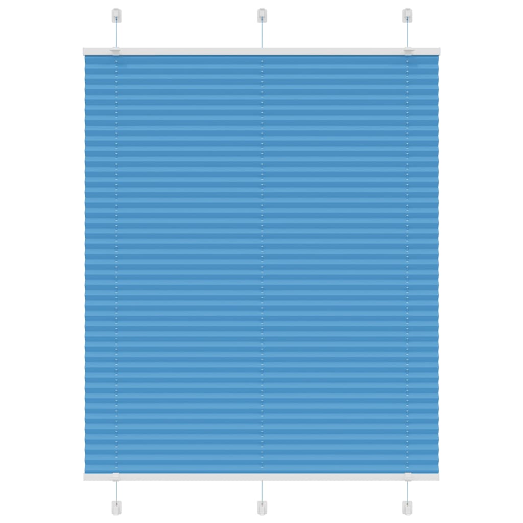 Vidaxl plissé rolgordijn 105x150cm stofbreedte 104,4cm polyester blauw