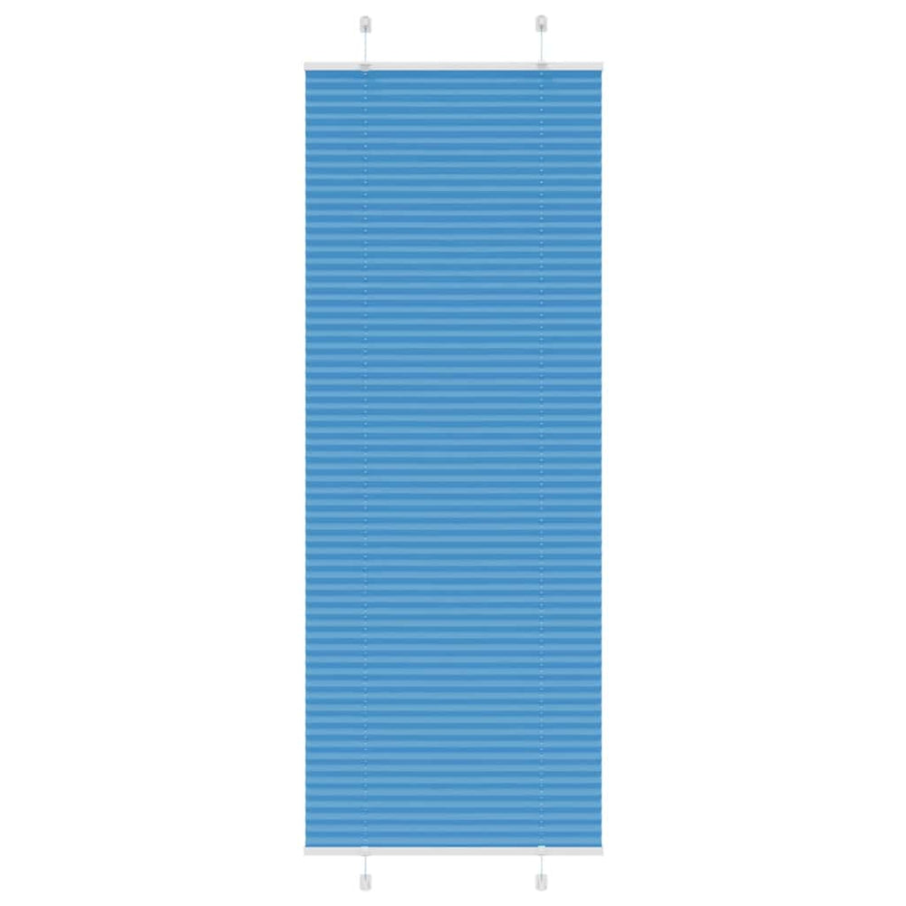 Vidaxl plissé rolgordijn 75x200 cm stofbreedte 74,4 cm polyester blauw