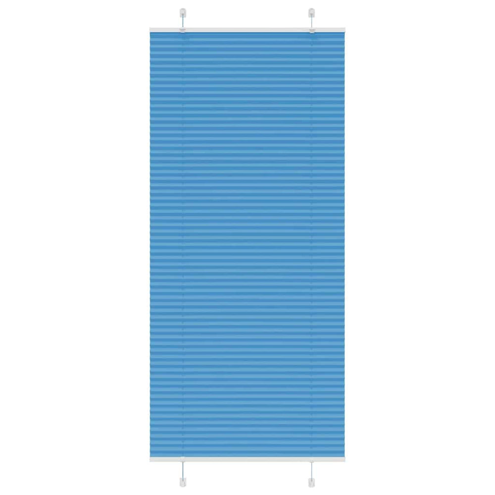 Vidaxl plissé rolgordijn 100x200cm stofbreedte 99,4 cm polyester blauw