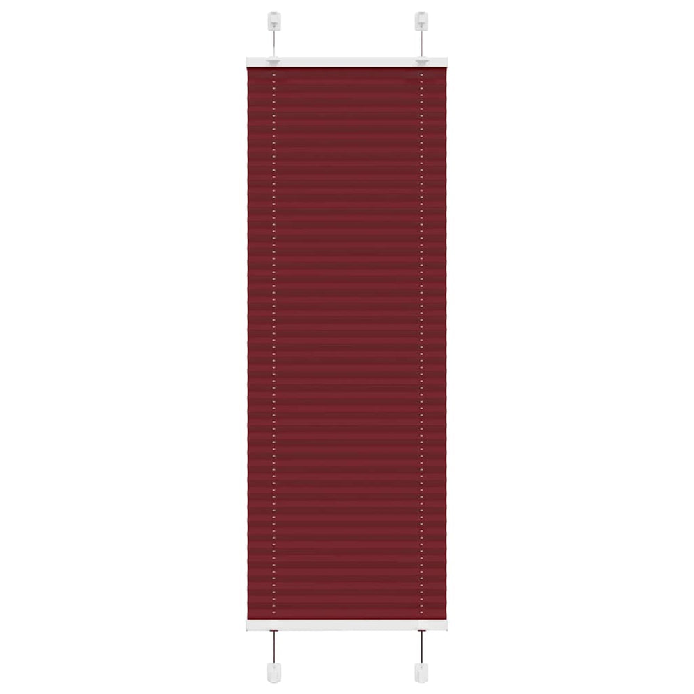 Vidaxl plissé rolgordijn 40x100 cm stofbreedte 39,4 cm bordeauxrood