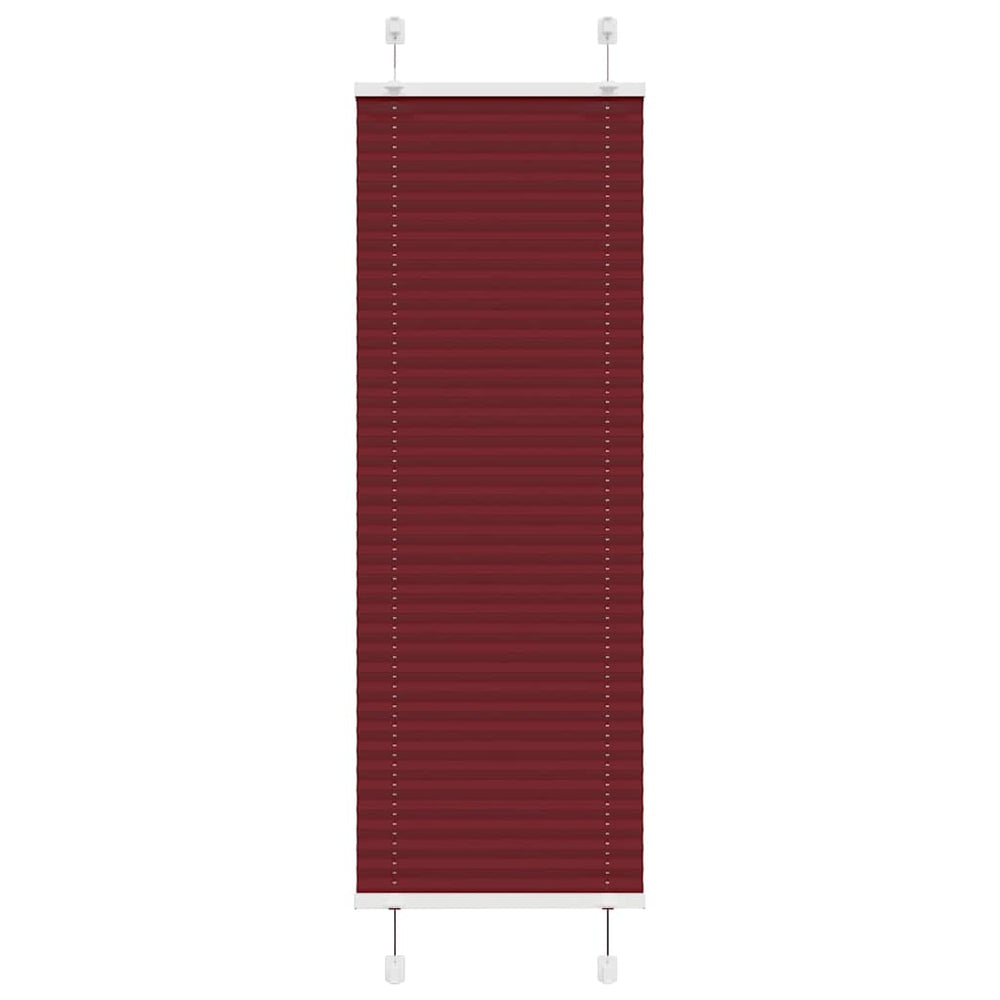 Vidaxl plissé rolgordijn 50x100 cm stofbreedte 49,4 cm bordeauxrood