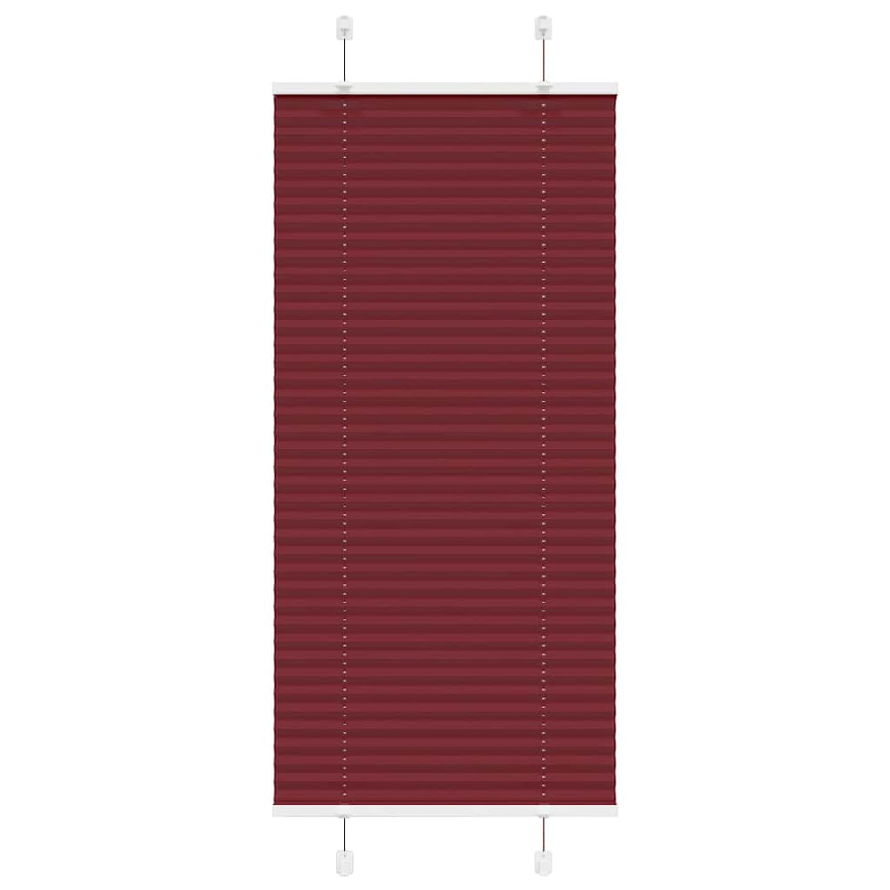 Vidaxl plissé rolgordijn 55x100 cm stofbreedte 54,4 cm bordeauxrood