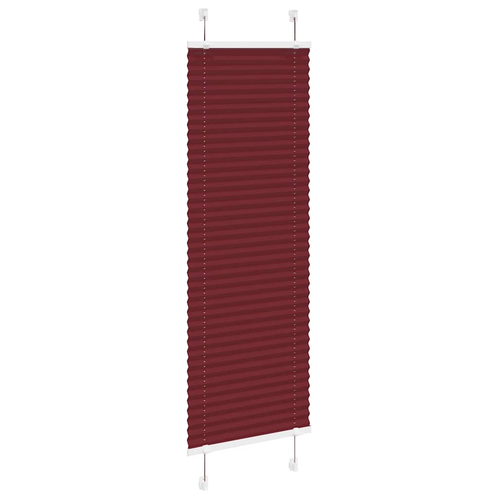 Vidaxl plissé rolgordijn 45x150 cm stofbreedte 44,4 cm bordeauxrood