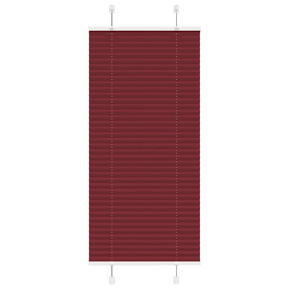 Vidaxl plissé rolgordijn 55x150 cm stofbreedte 54,4 cm bordeauxrood