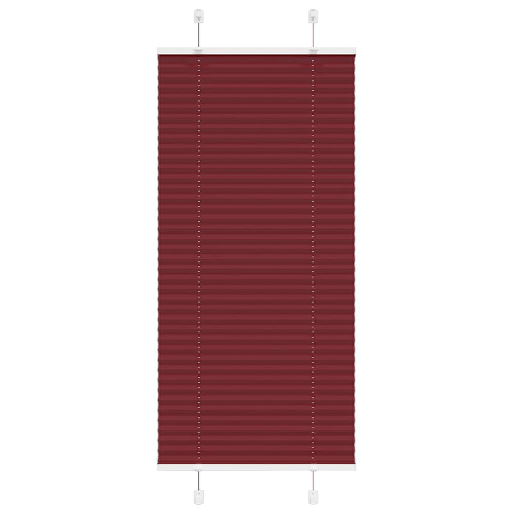 Vidaxl plissé rolgordijn 60x150 cm stofbreedte 59,4 cm bordeauxrood