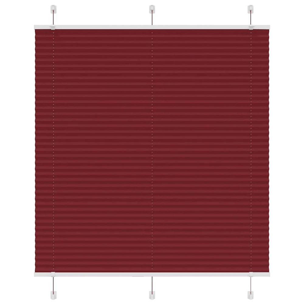 Vidaxl plissé rolgordijn 120x150cm stofbreedte 119,4cm bordeauxrood