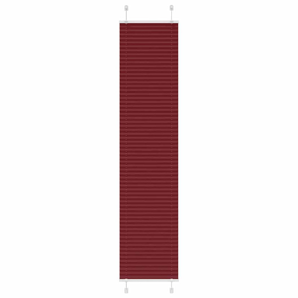 Vidaxl plissé rolgordijn 40x200 cm stofbreedte 39,4 cm bordeauxrood