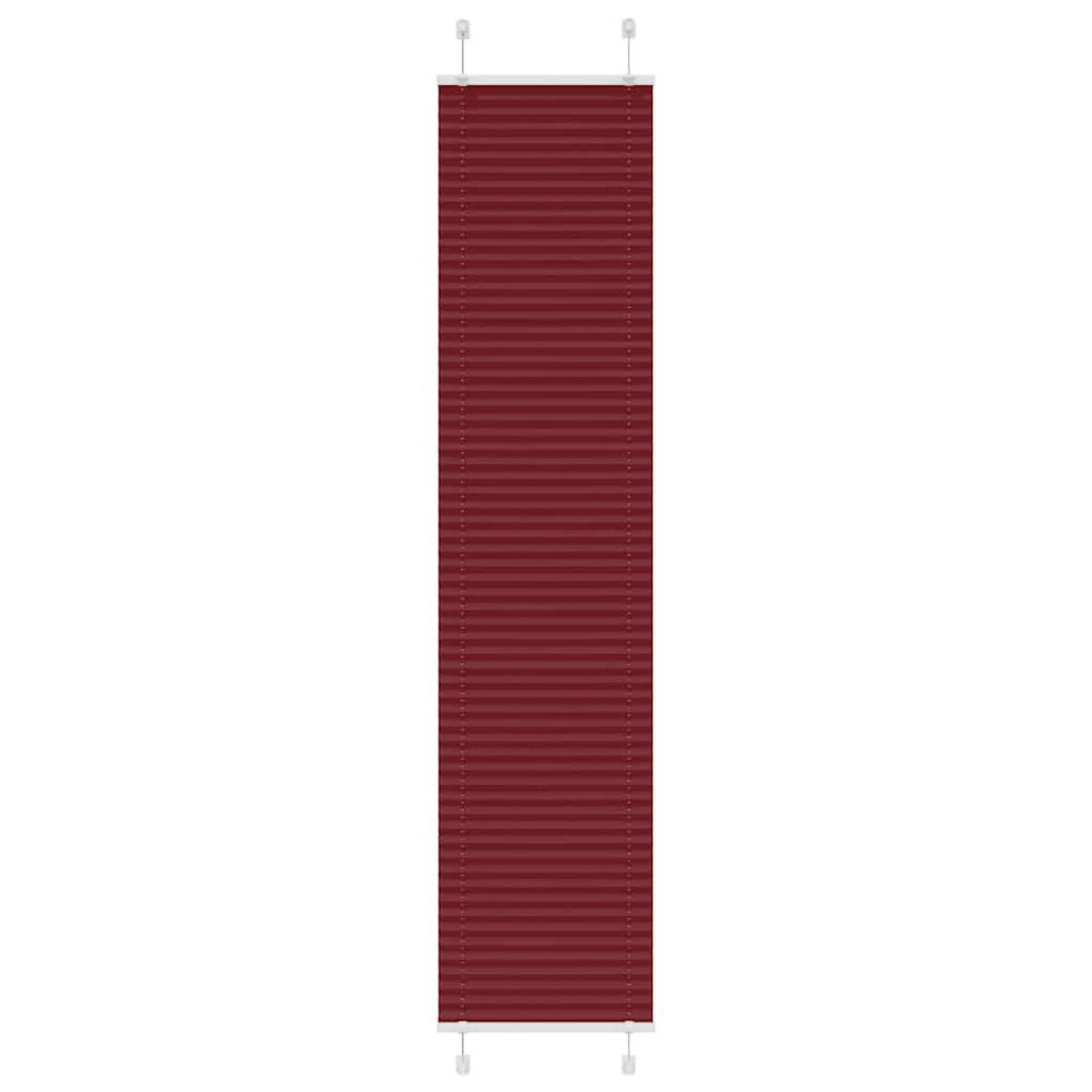 Vidaxl plissé rolgordijn 45x200 cm stofbreedte 44,4 cm bordeauxrood