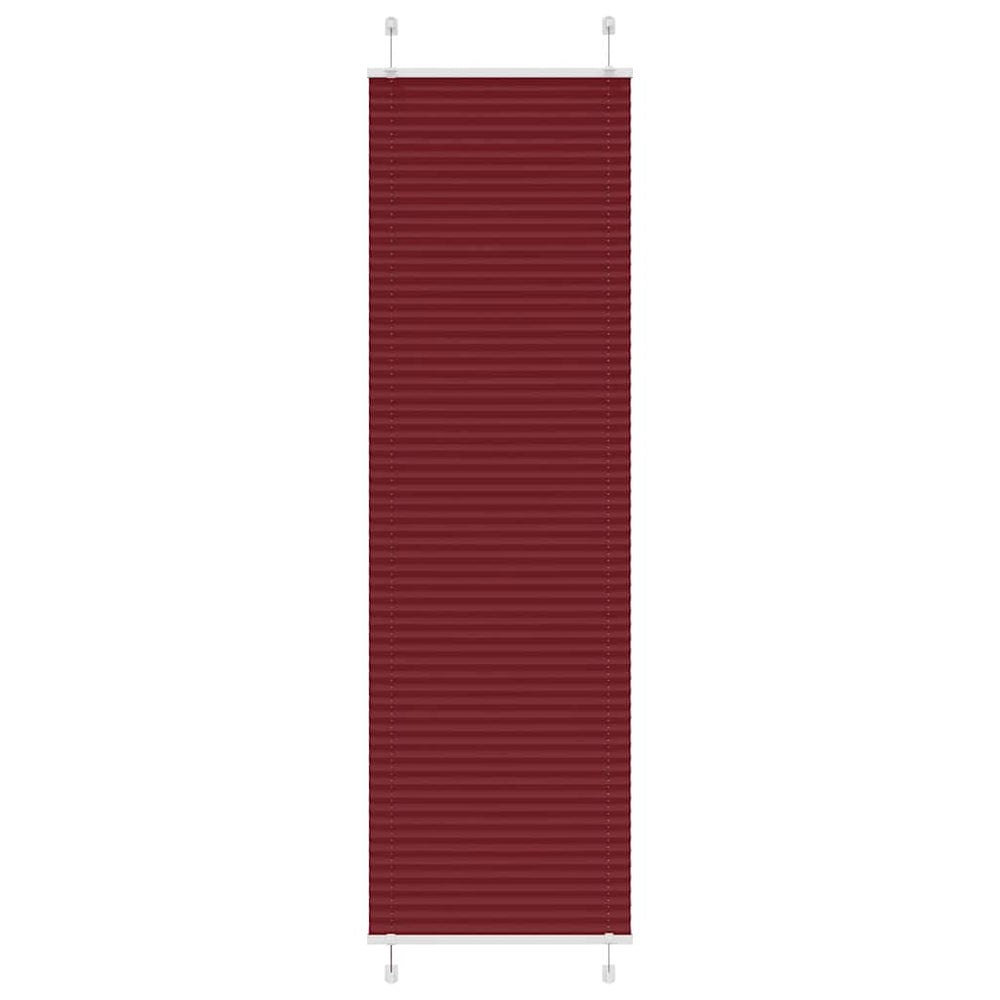 Vidaxl plissé rolgordijn 55x200 cm stofbreedte 54,4 cm bordeauxrood