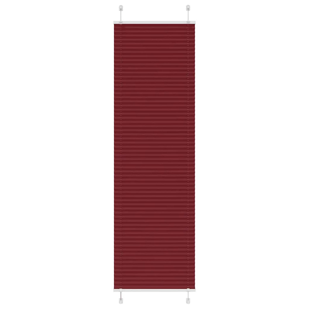 Vidaxl plissé rolgordijn 60x200 cm stofbreedte 59,4 cm bordeauxrood