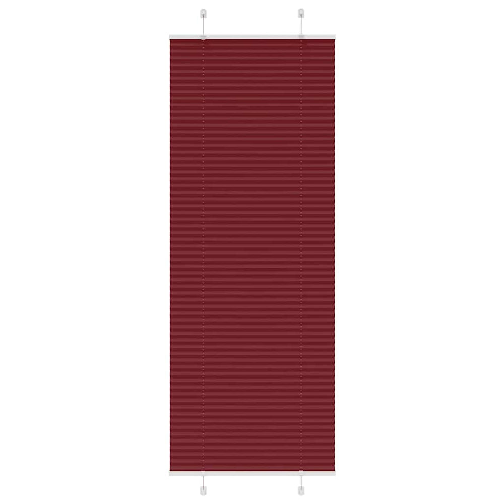 Vidaxl plissé rolgordijn 70x200 cm stofbreedte 69,4 cm bordeauxrood