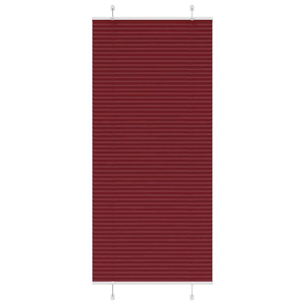 Vidaxl plissé rolgordijn 100x200cm stofbreedte 99,4 cm bordeauxrood