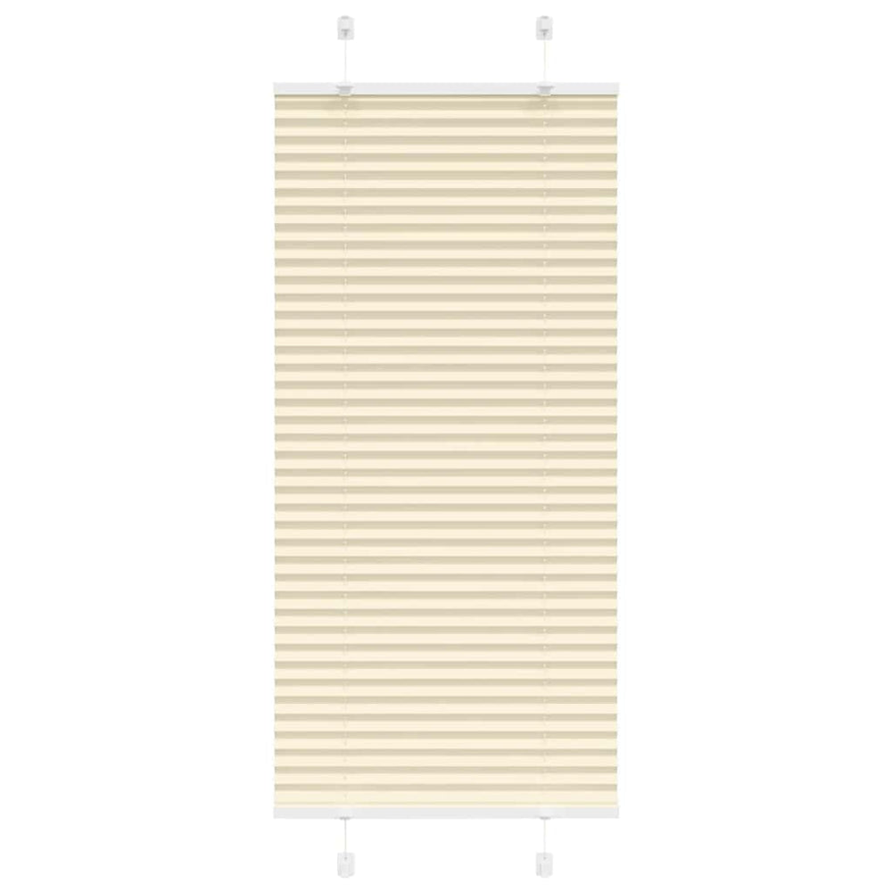 Vidaxl plissé rolgordijn 55x100 cm stofbreedte 54,4 cm polyester crème