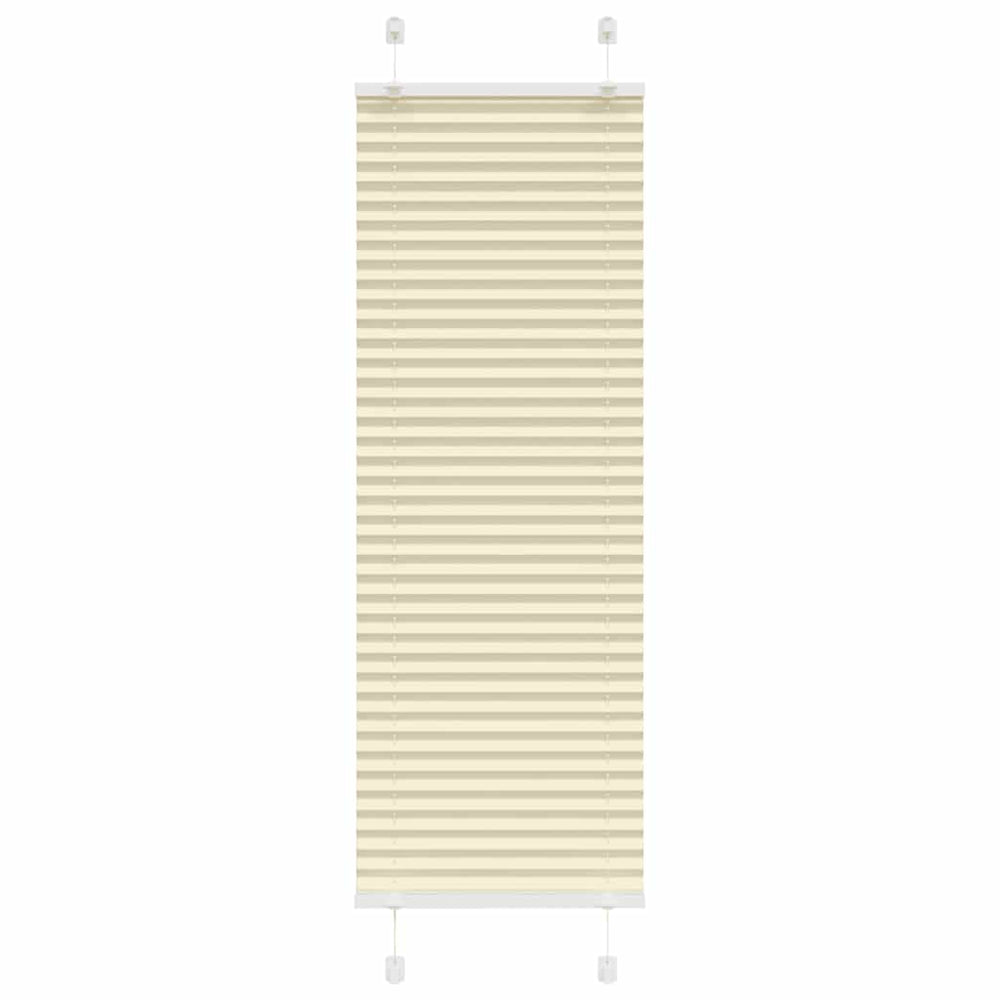 Vidaxl plissé rolgordijn 45x150 cm stofbreedte 44,4 cm polyester crème