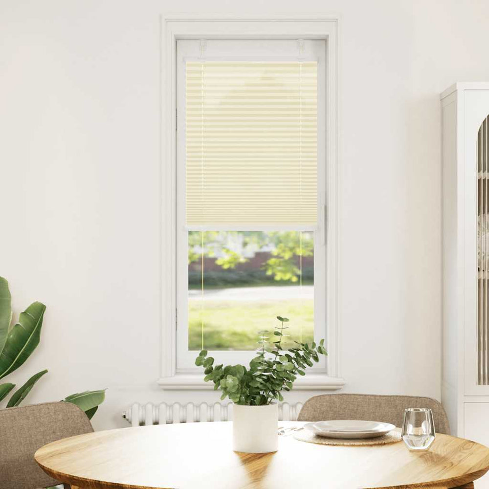 Vidaxl plissé rolgordijn 50x150 cm stofbreedte 49,4 cm polyester crème