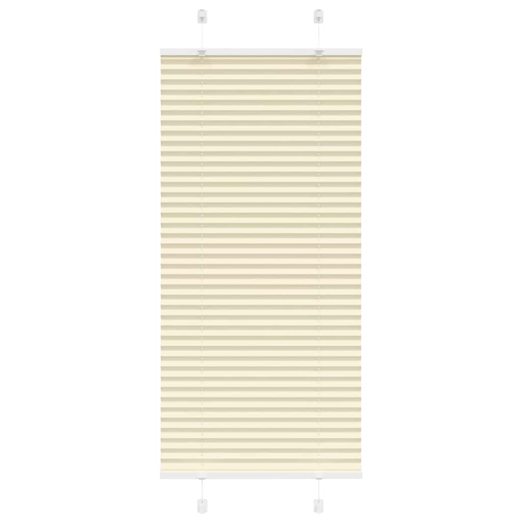 Vidaxl plissé rolgordijn 60x150 cm stofbreedte 59,4 cm polyester crème