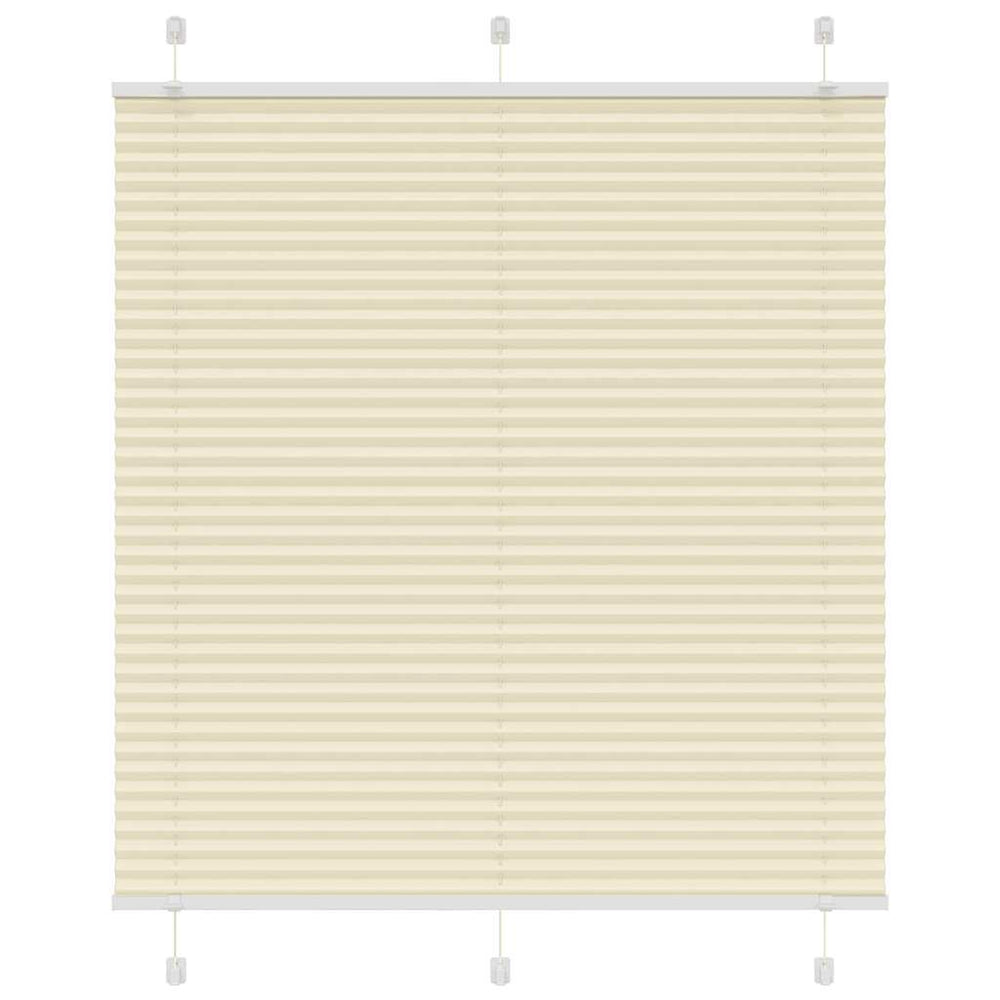 Vidaxl plissé rolgordijn 115x150cm stofbreedte 114,4cm polyester crème
