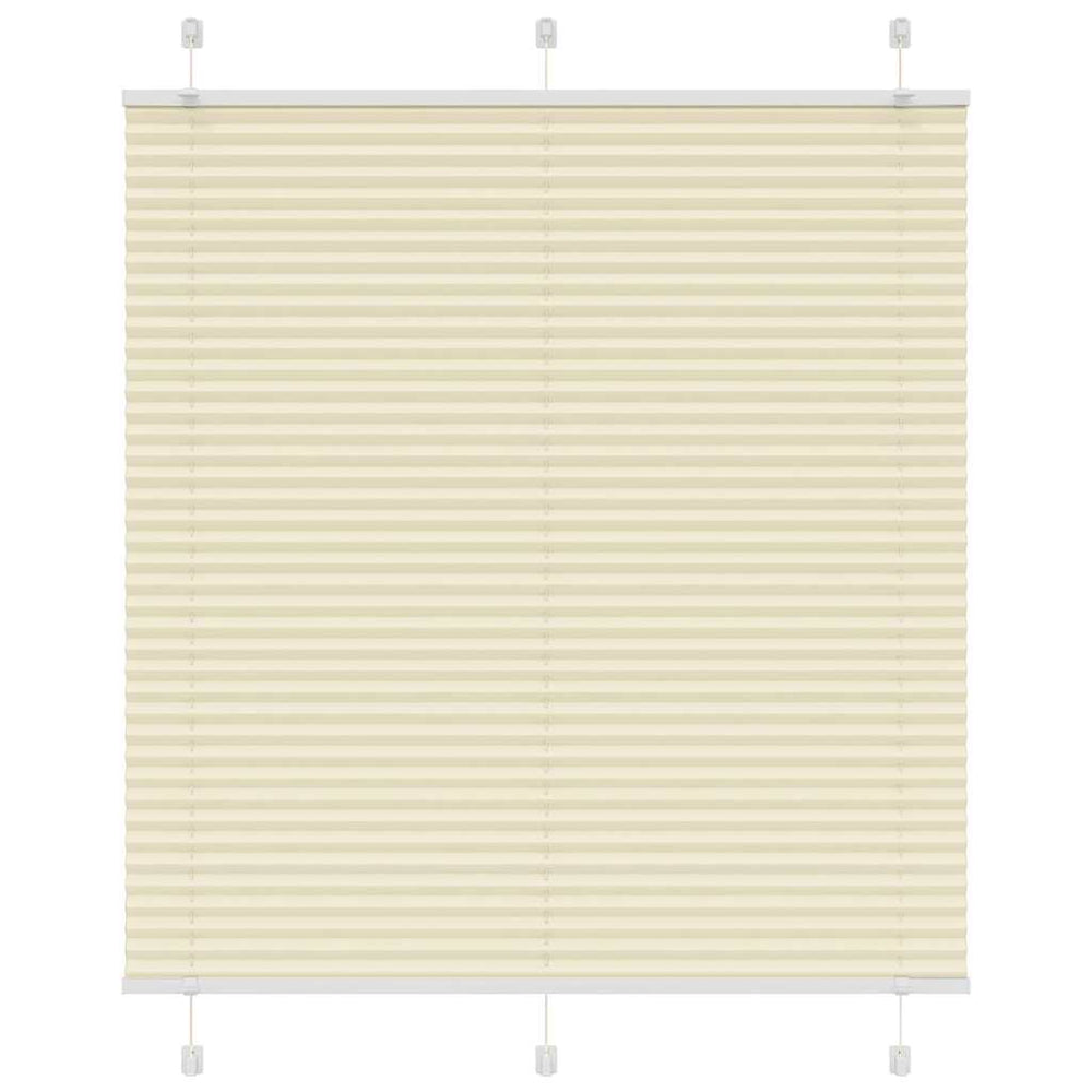 Vidaxl plissé rolgordijn 120x150cm stofbreedte 119,4cm polyester crème