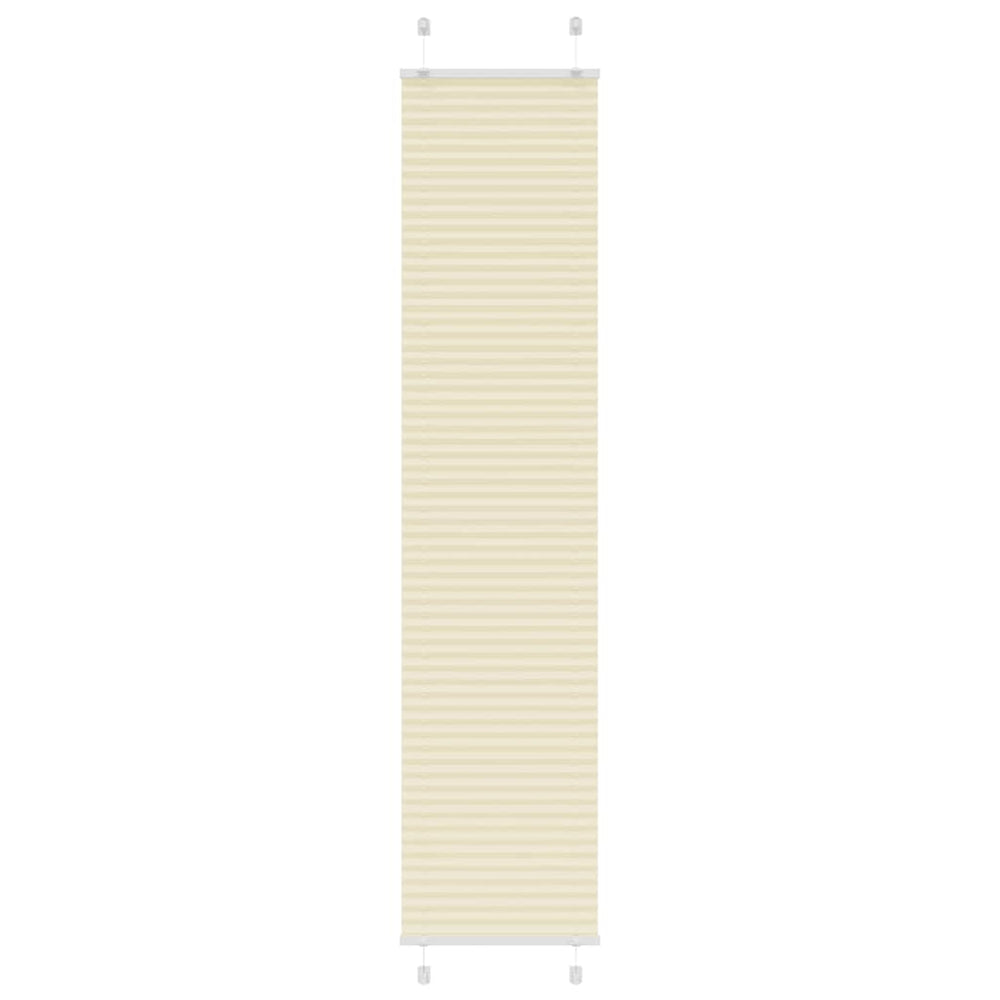 Vidaxl plissé rolgordijn 40x200 cm stofbreedte 39,4 cm polyester crème