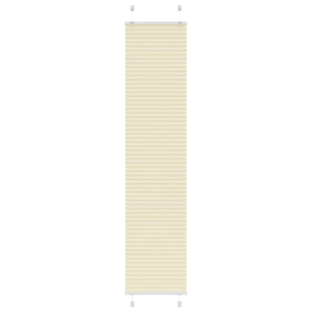 Vidaxl plissé rolgordijn 50x200 cm stofbreedte 49,4 cm polyester crème