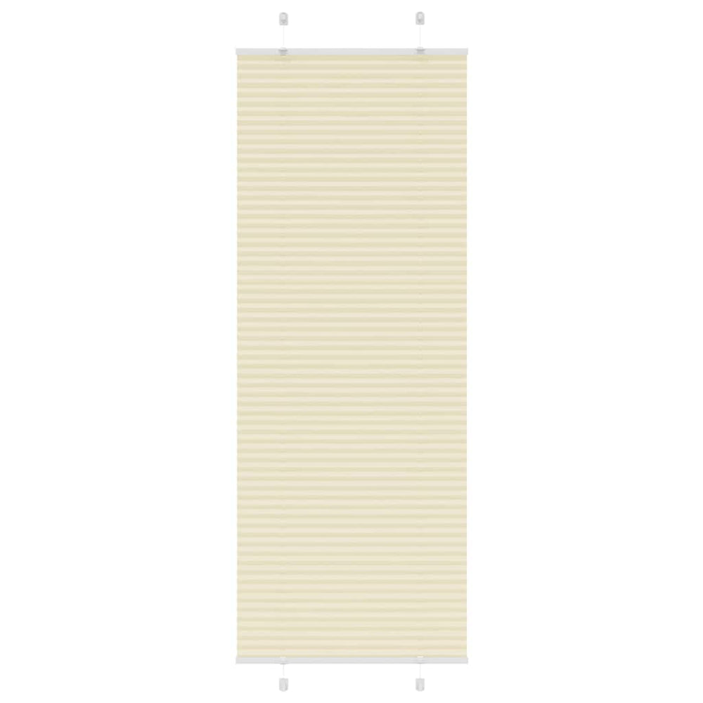 Vidaxl plissé rolgordijn 70x200 cm stofbreedte 69,4 cm polyester crème