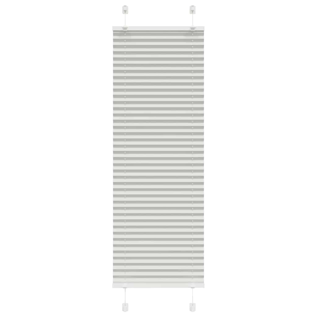 Vidaxl plissé rolgordijn 40x100 cm stofbreedte 39,4 cm lichtgrijs