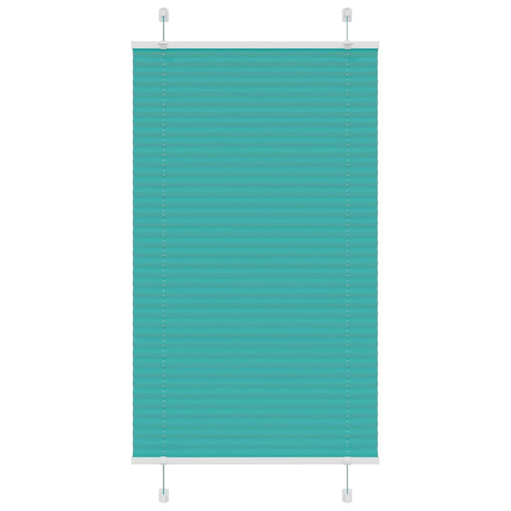 Vidaxl plissé rolgordijn 70x100 cm stofbreedte 69,4 cm petrol groen