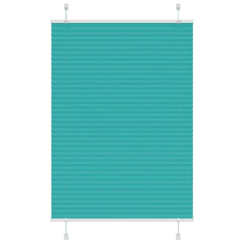 Vidaxl plissé rolgordijn 90x100 cm stofbreedte 89,4 cm petrol groen