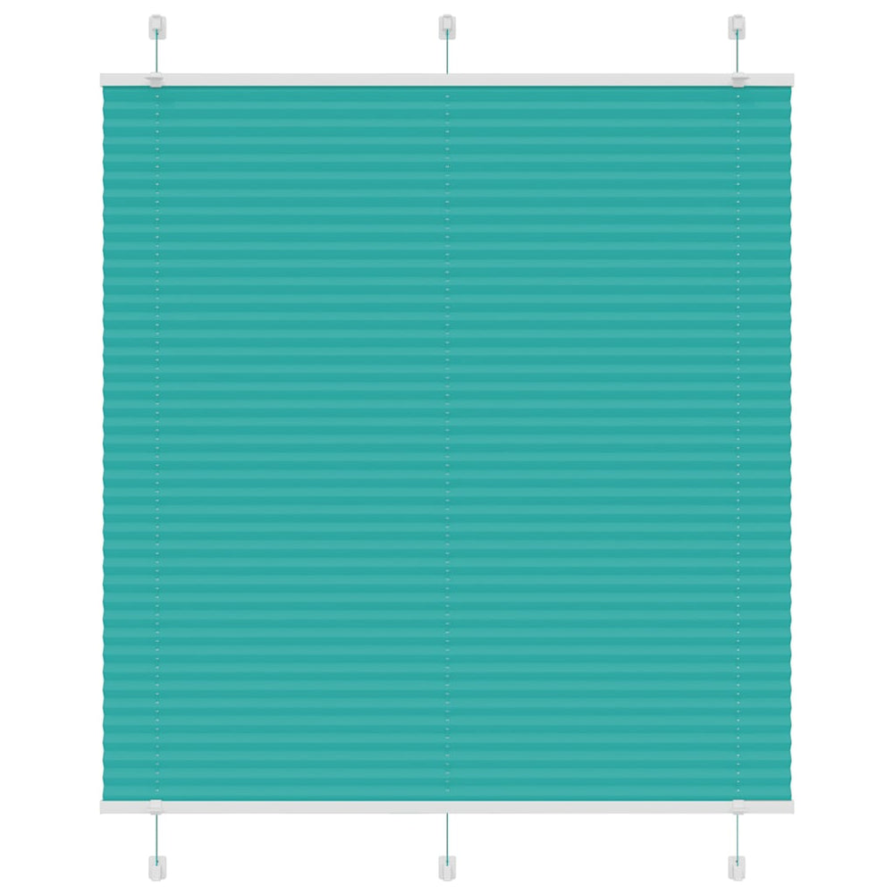 Vidaxl plissé rolgordijn 115x100cm stofbreedte 114,4cm petrol groen