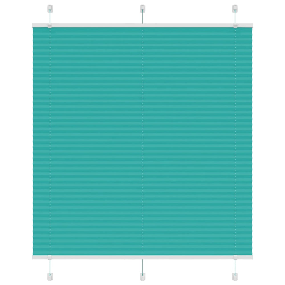 Vidaxl plissé rolgordijn 120x100cm stofbreedte 119,4cm petrol groen