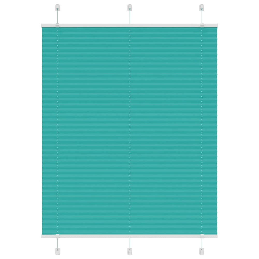 Vidaxl plissé rolgordijn 110x150cm stofbreedte 109,4cm petrol groen
