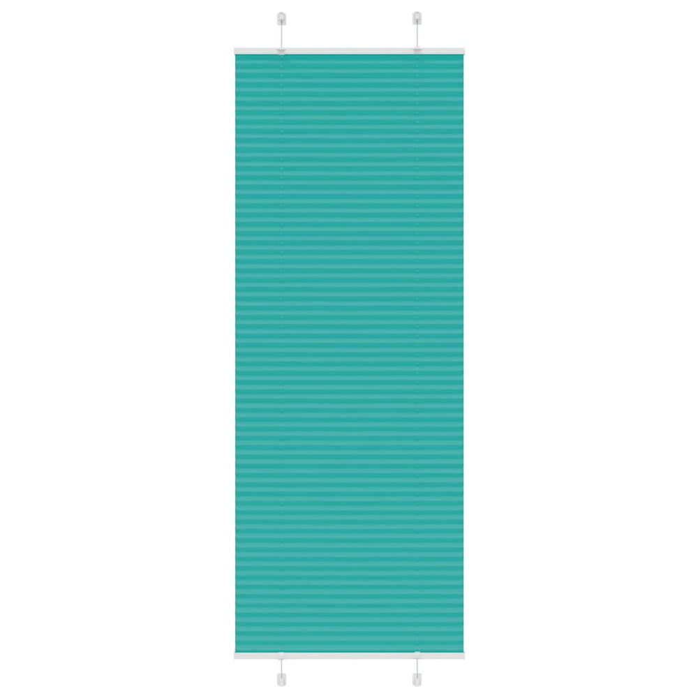 Vidaxl plissé rolgordijn 75x200 cm stofbreedte 74,4 cm petrol groen