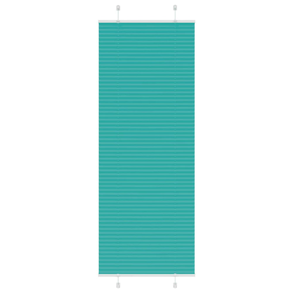 Vidaxl plissé rolgordijn 80x200 cm stofbreedte 79,4 cm petrol groen