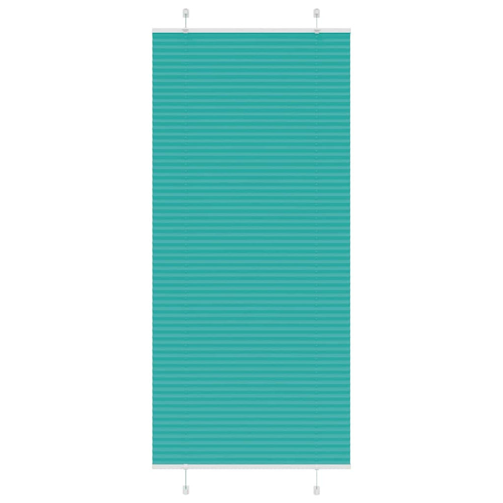 Vidaxl plissé rolgordijn 100x200 cm stofbreedte 99,4cm petrol groen