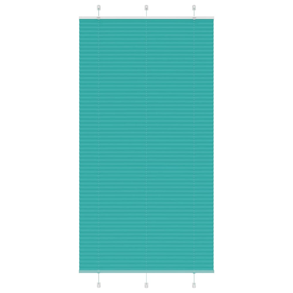 Vidaxl plissé rolgordijn 105x200cm stofbreedte 104,4cm petrol groen
