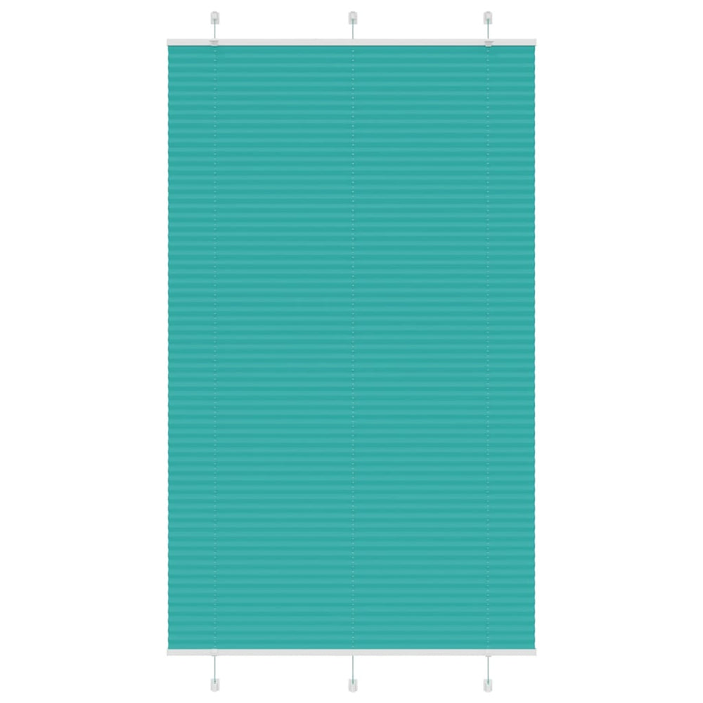 Vidaxl plissé rolgordijn 115x200cm stofbreedte 114,4cm petrol groen