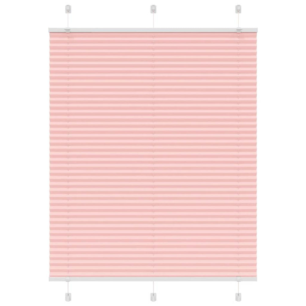 Vidaxl plissé rolgordijn 105x100cm stofbreedte 104,4cm polyester roze