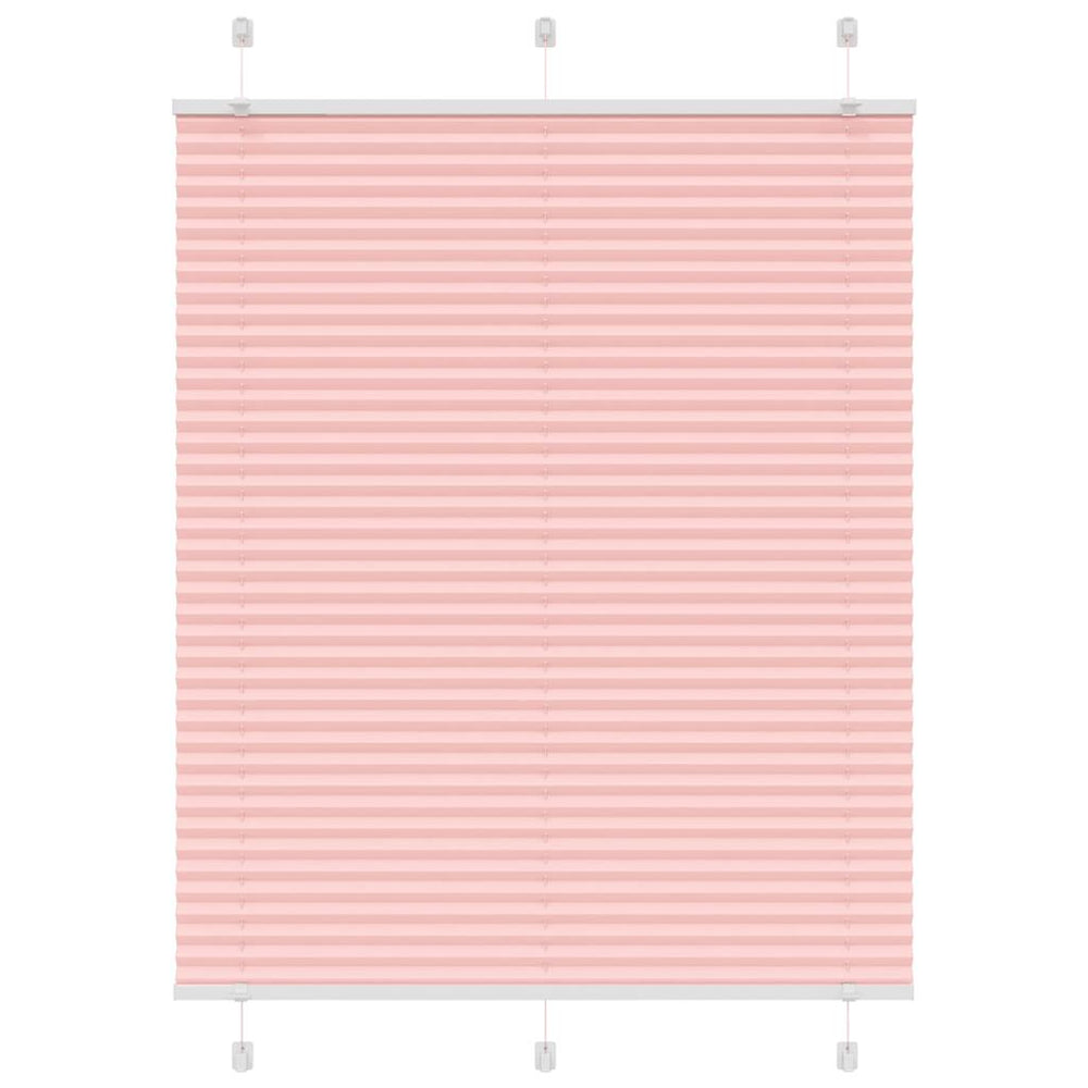 Vidaxl plissé rolgordijn 110x100cm stofbreedte 109,4cm polyester roze