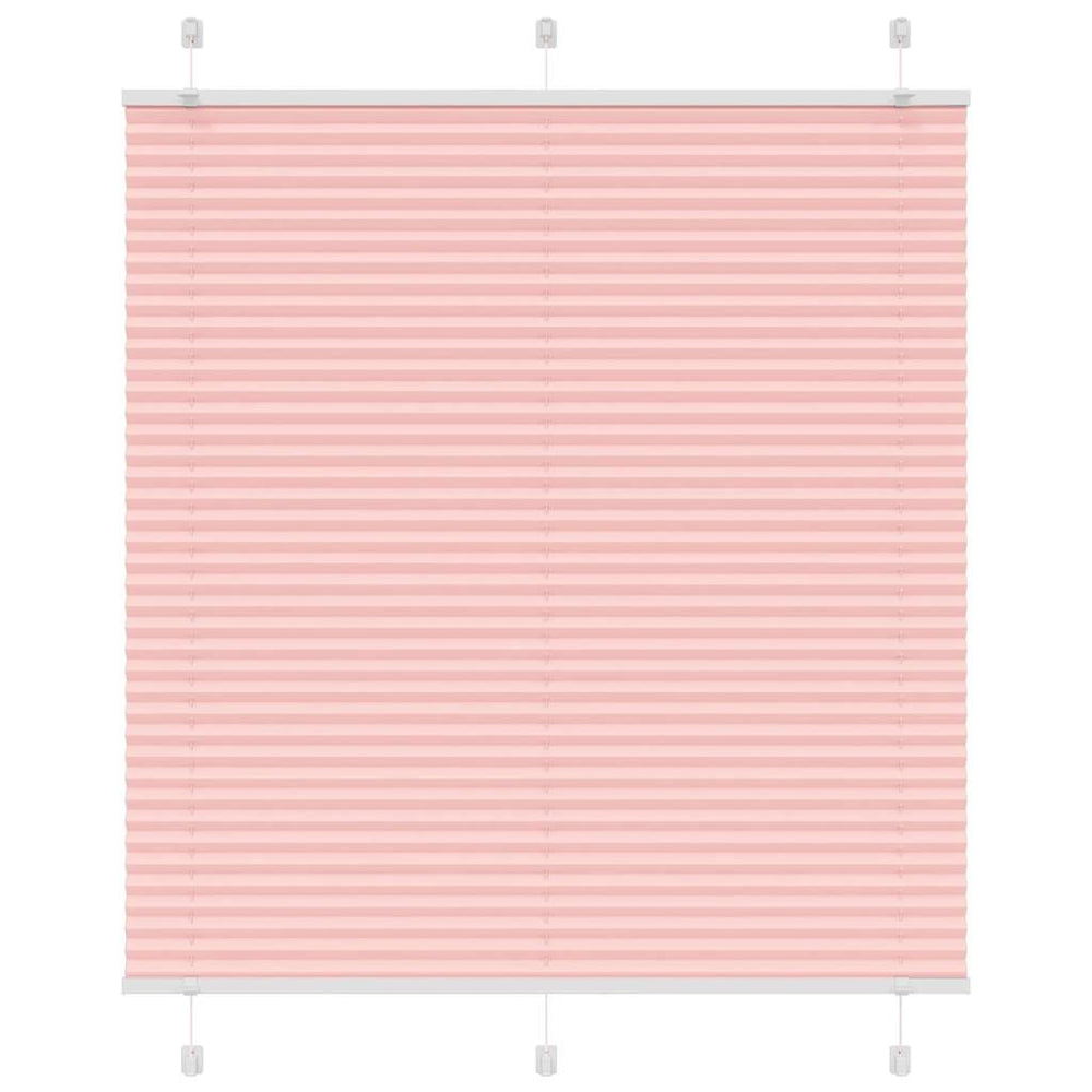 Vidaxl plissé rolgordijn 115x100cm stofbreedte 114,4cm polyester roze